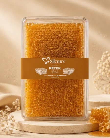 Petek bal - Şilemce doğal petekli bal, süzülmemiş comb honey 900 gr