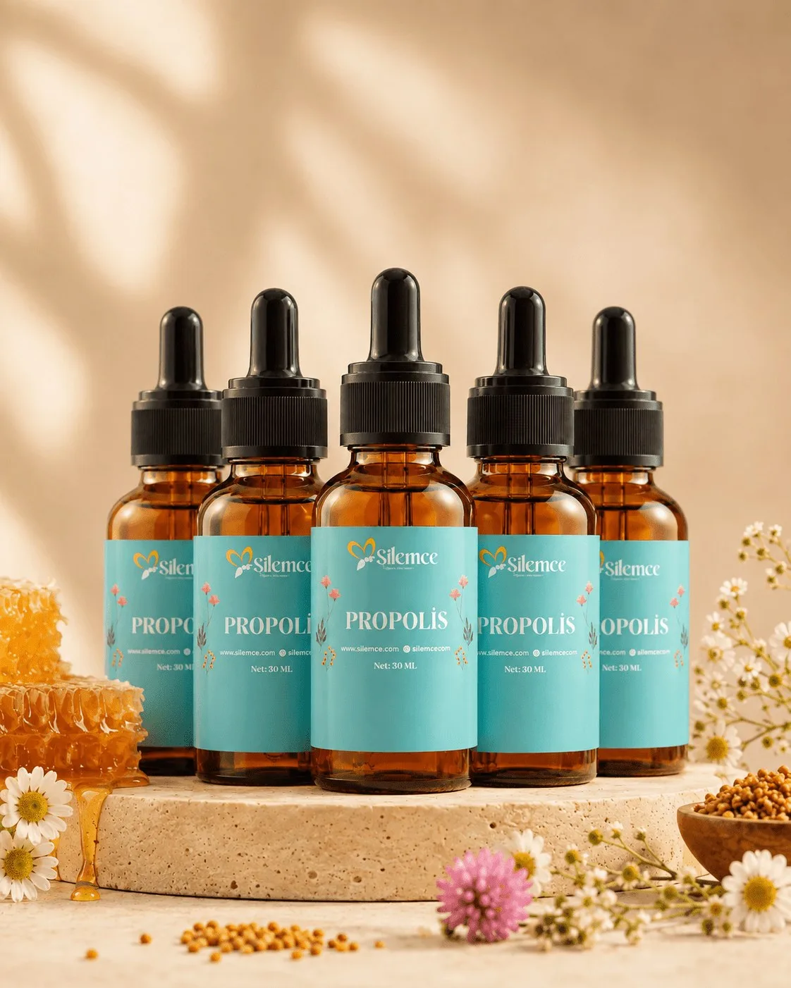 Propolis Damla 20 ml (5'li Paket) - Şilemce